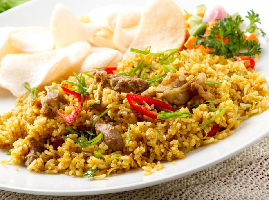 Gebratener Reis so wie beim Jasmin Restaurant mit leckeren asiatischen Essen in Warendorf.